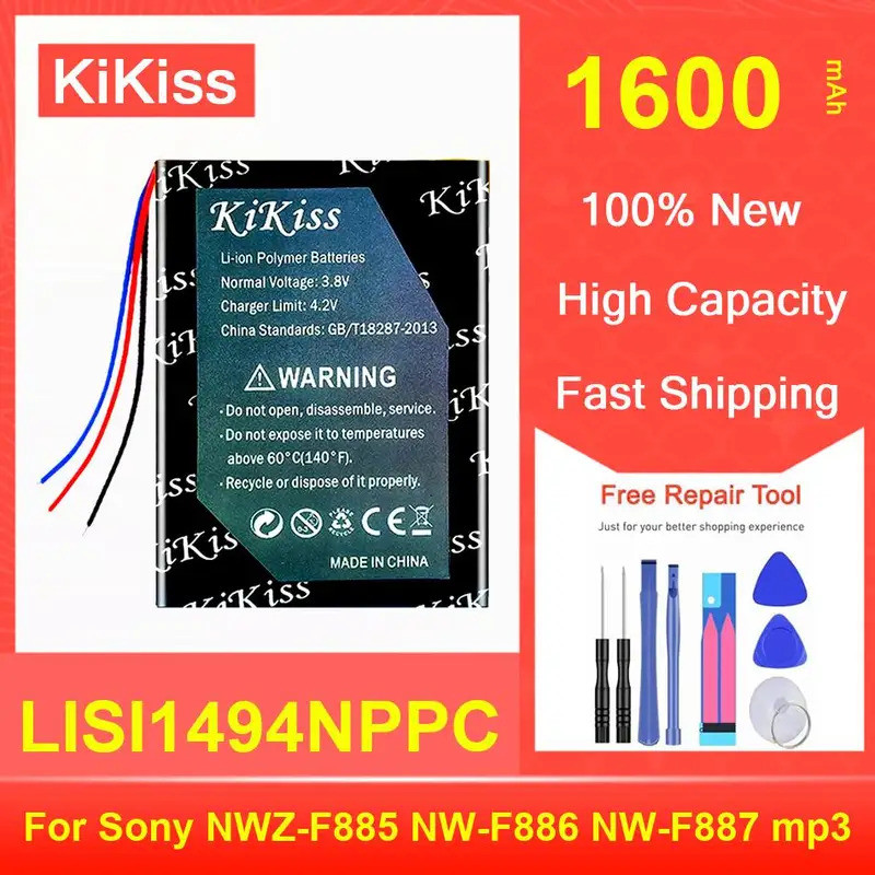 Rechargeble Mp3/Mp4 แบตเตอรี่ LISI1494NPPC สําหรับ Sony NWZ-F885 NW-F886 NW-F887