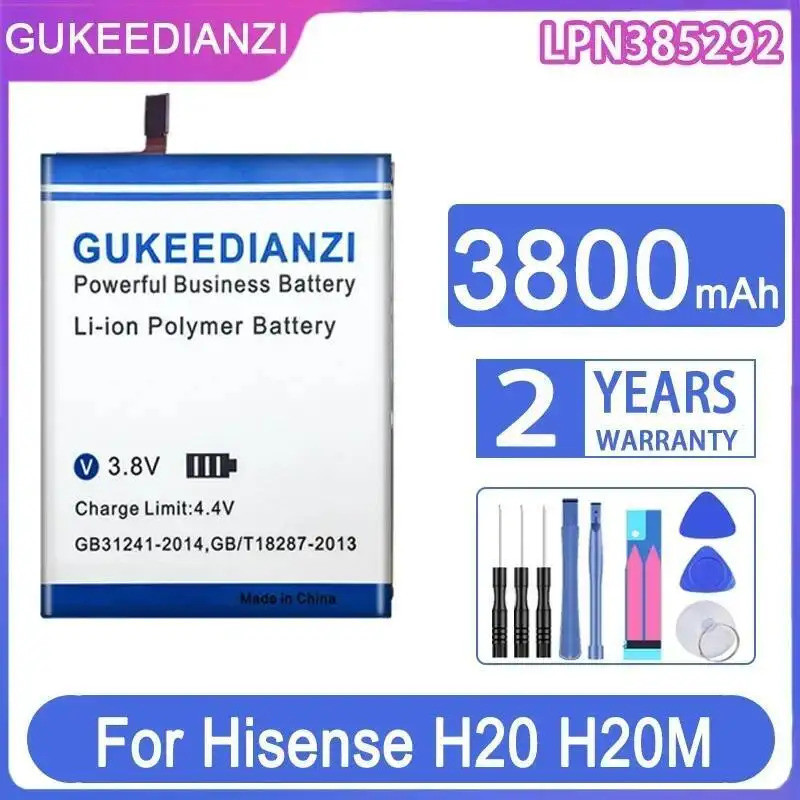 แอลพีเอ็น385292 ความเข้ากันได้สูงสําหรับ Hisense H20 H20M HLTE510 HLTE510T HLTE510M 3800Mah แบตเตอรี