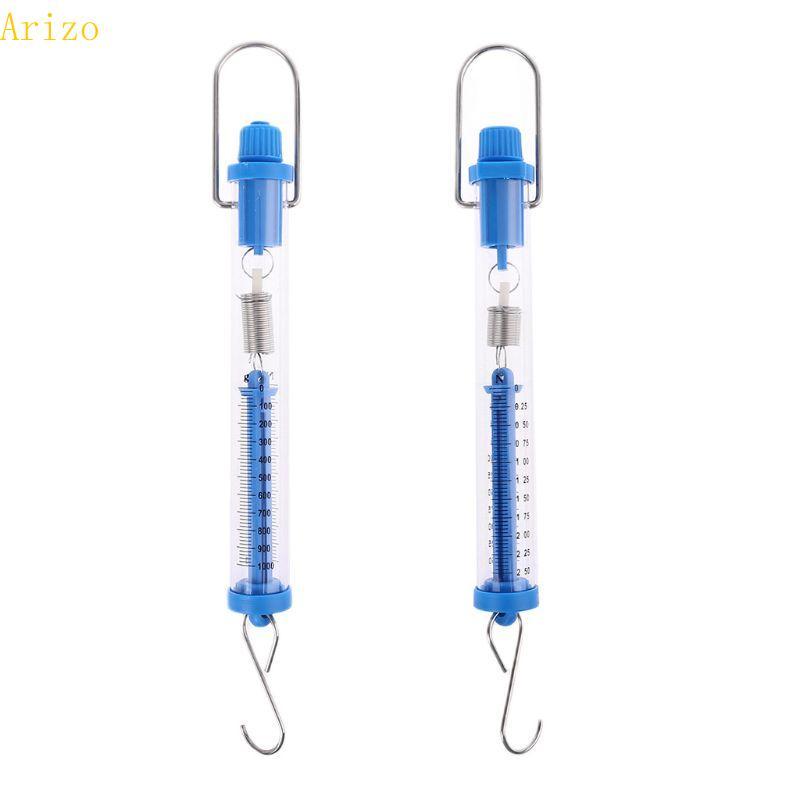 Arizo 2 5N 10N Newton Force Meter Spring Scale Dual Scale Labeled Tubular Dynamometer