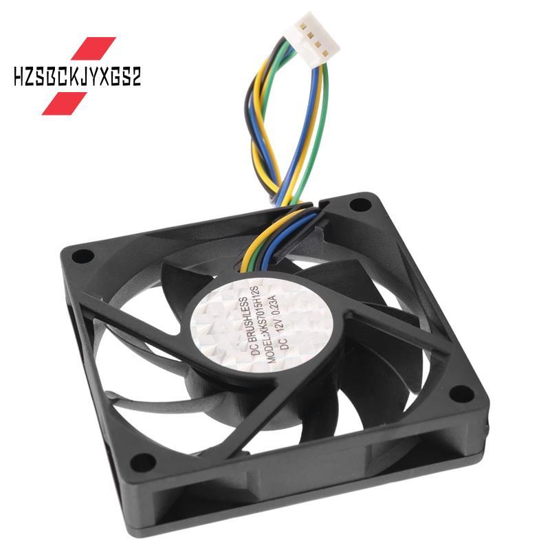 Hzsbckjyxgs270x70x15mm 12V 4 Pins PWM PC เคสคอมพิวเตอร์ CPU Cooler พัดลมระบายความร้อนสีดํา