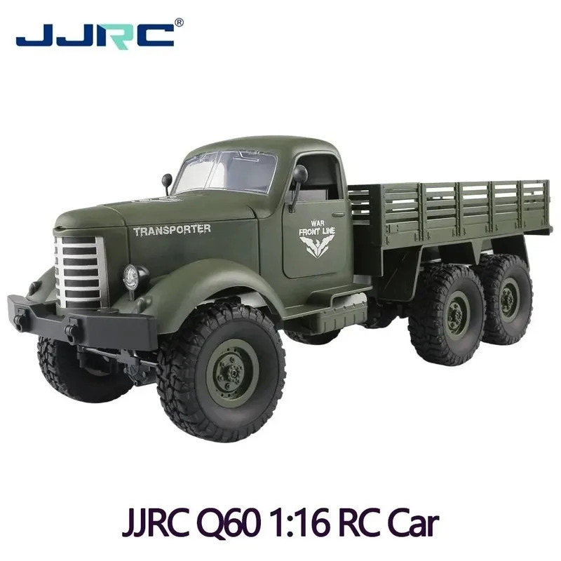HB JJRC Q60 1:16 RC รถจําลอง THAAD หกล้อรถบรรทุกทหาร Off-Road ปีนเขาเด็ก RC รถของเล่นคริสต์มาสของขวั