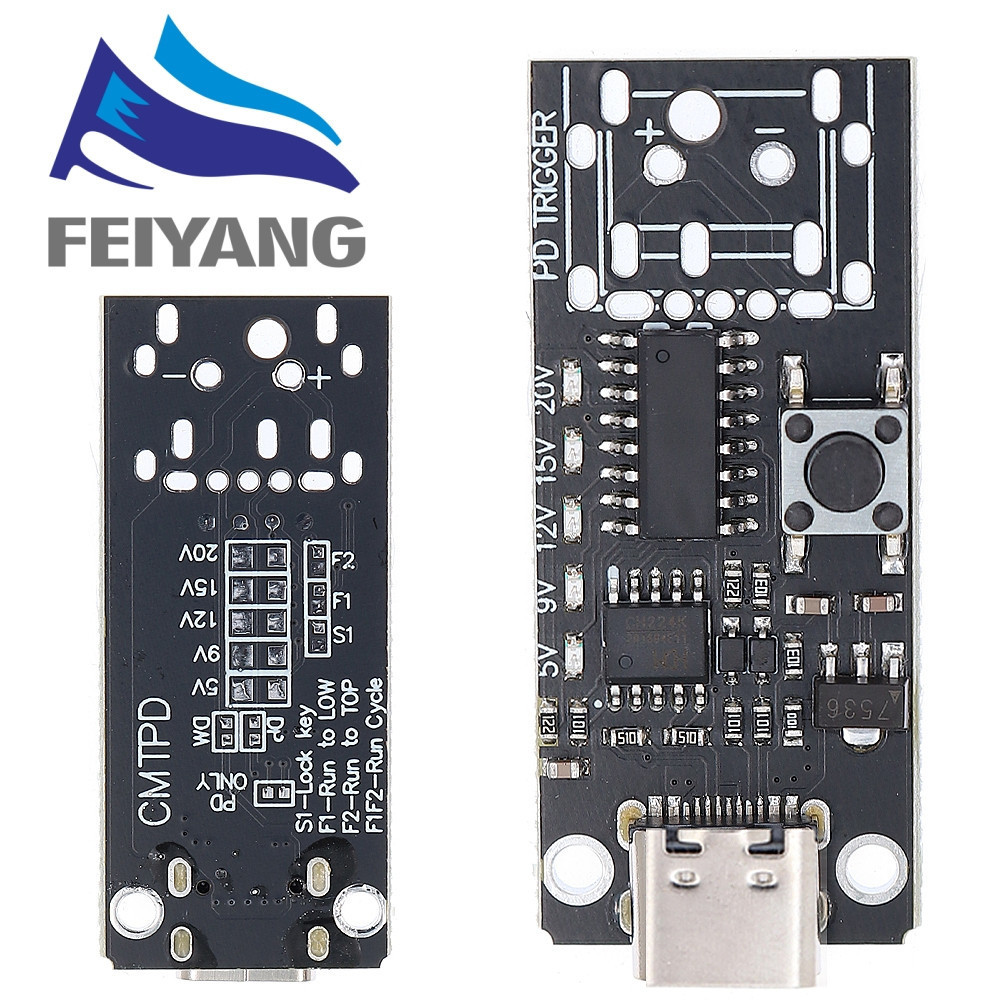 QC PD Fast Charging Trigger Board 100W 5A 5V 9V 12V 15V รูปที่ 4