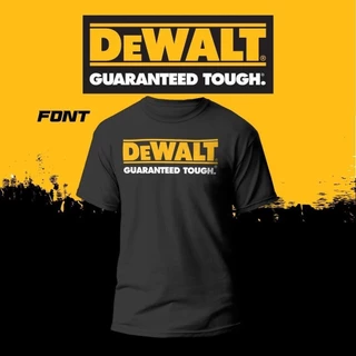 พร้อมส่ง เสื้อยืดผู้ชาย สีดำ DeWalt XR แฟชั่นใส่สบาย ไซส์ S-5XL ผ้าฝ้ายแท้100% ระบายอากาศได้ดี