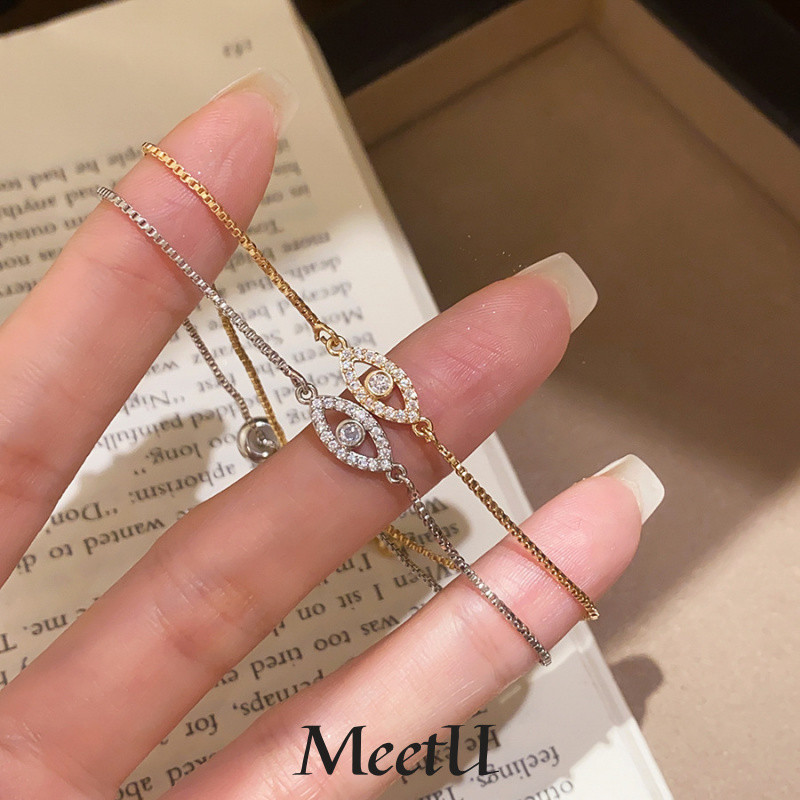 แฟชั่น Devils Eye Fine Chain สร้อยข้อมือผู้หญิง