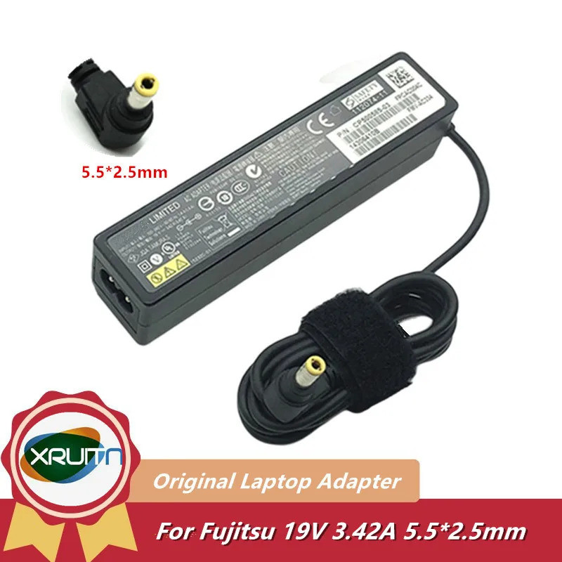 สําหรับ Fujitsu Lifebook แล็ปท็อป AC DC Adapter Charger 19V 3.42A 65W FPCAC157 A13-065N3A CP531975-0