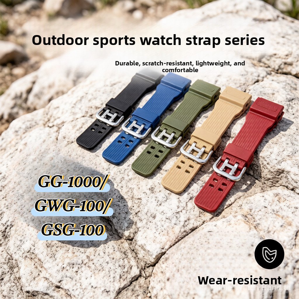 สายนาฬิกายางสําหรับผู้ชายพิเศษสําหรับโคลนน้อย GG-1000 GWG-100 GSG-100