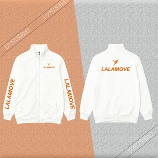 LALAMOVE เสื้อฮู้ด ลาลามูฟ โลโก้สีสด HOODIE แบบสวม ซิป สกรีนแบบเฟล็ก สวยสดไม่แตกไม่ลอก ส่งด่วนทั่วไทย unisex size ready