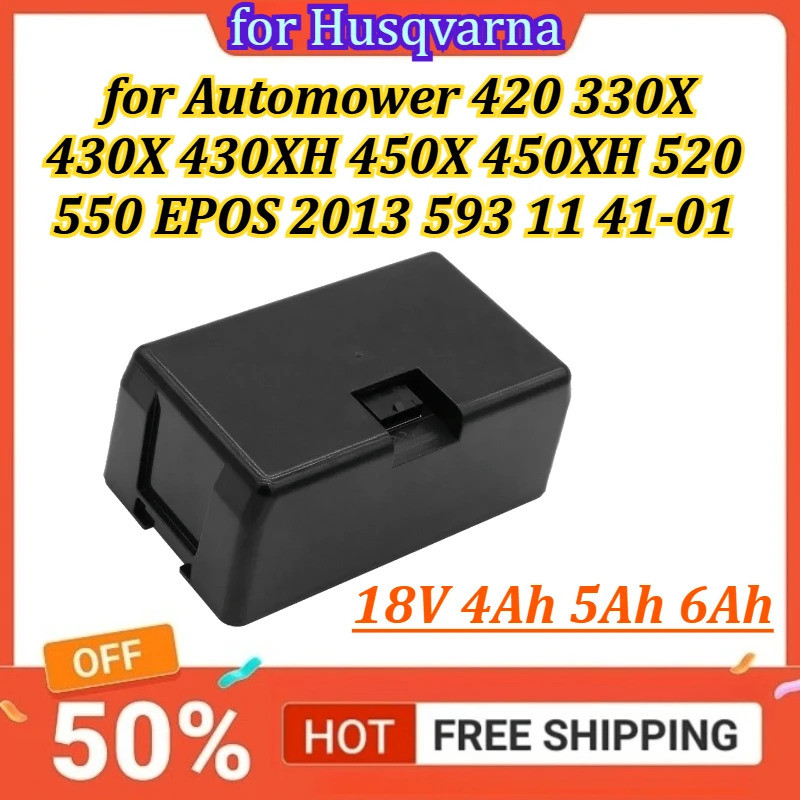 18V 4Ah 5Ah 6Ah เครื่องตัดหญ้าแบตเตอรี่สําหรับ Husqvarna สําหรับ Automower 420 330X 430X 430XH 450X 