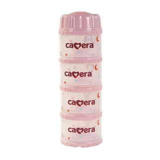 Camera Baby ที่เก็บนมผง 4 ชั้น แบ่งนมผง ตวงนม มีฝาเทนมทุกชั้น Genius 11" PP นึ่งได้