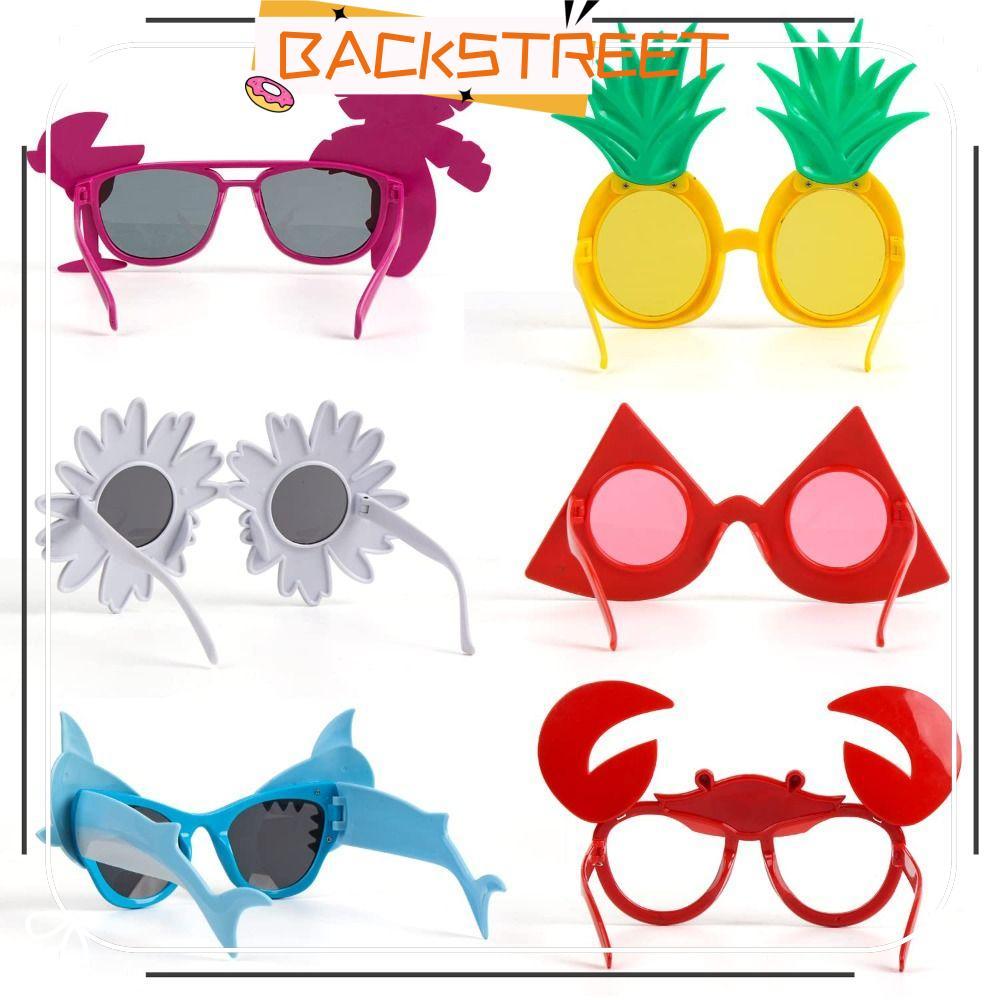 BACKSTAGEREAT Hawaiian Glasses Tropical Kids Party Favors Beach Themed Fancy Dress Props