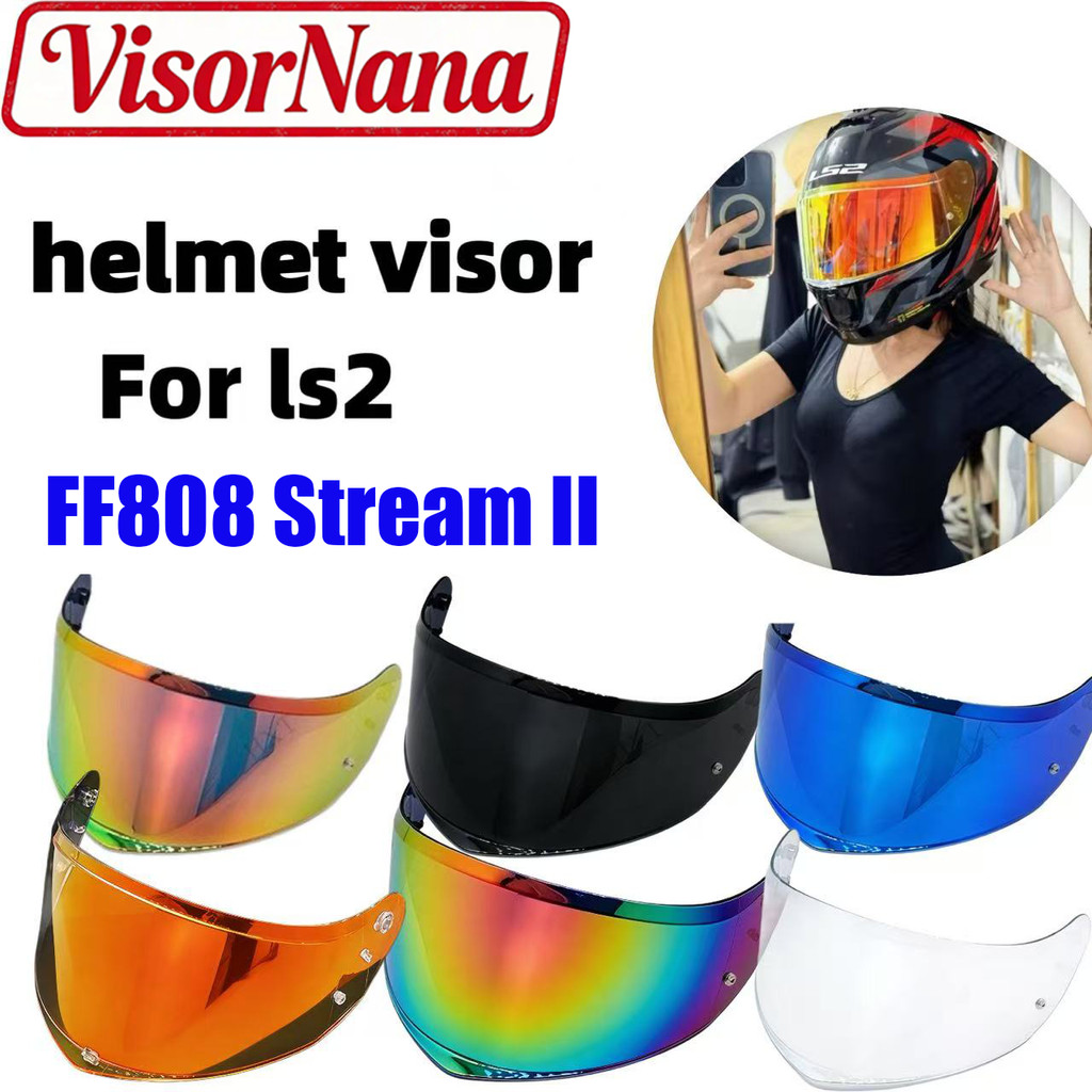 Visor สําหรับ LS2 FF808 Visor เหมาะกับ Stream 2 อุปกรณ์เสริมรถจักรยานยนต์ Capacete Casco Moto FF808-