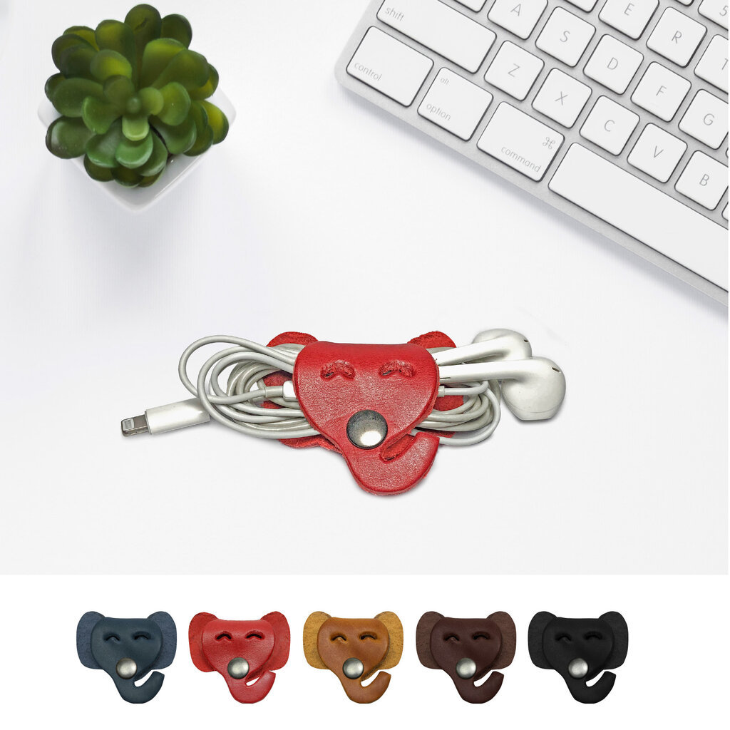 ที่เก็บหูฟัง สายชาร์จ หนังวัวแท้ Me Phenomenon - Cord Holder E