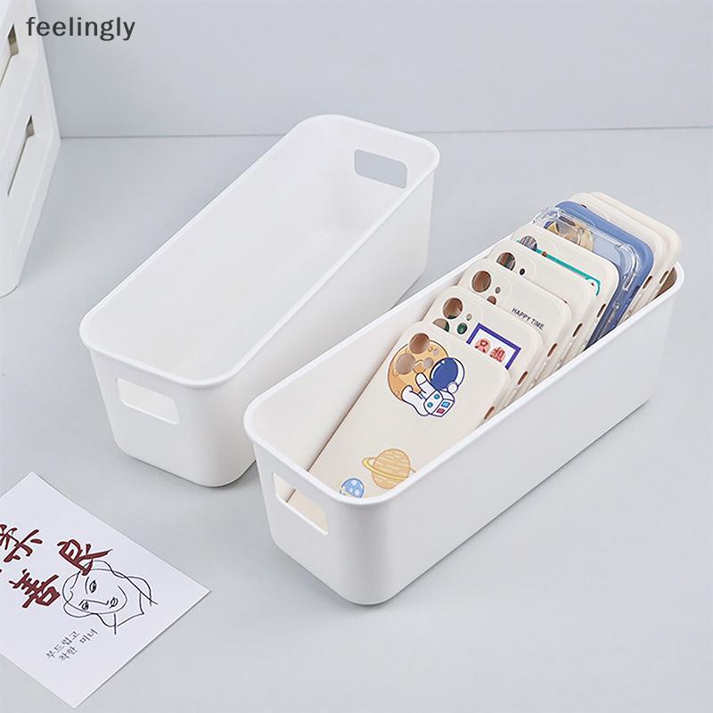 [S&H] Simple Desktop Mobile Phone Case Storage Box Multifunctional Cosmetics Organizer Box Large Capacity Sundries Storage Basket {TH}