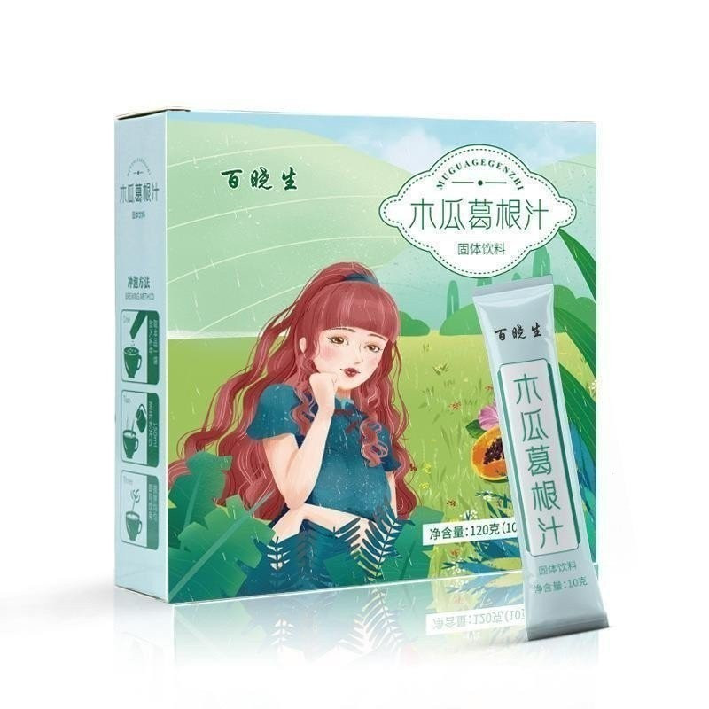 Bai Xiaosheng Papaya และ Kudzu Root Powder เครื่องดื่มที่เป็นของแข็ง เสริมหน้าอก Kudzu Root และ Papa