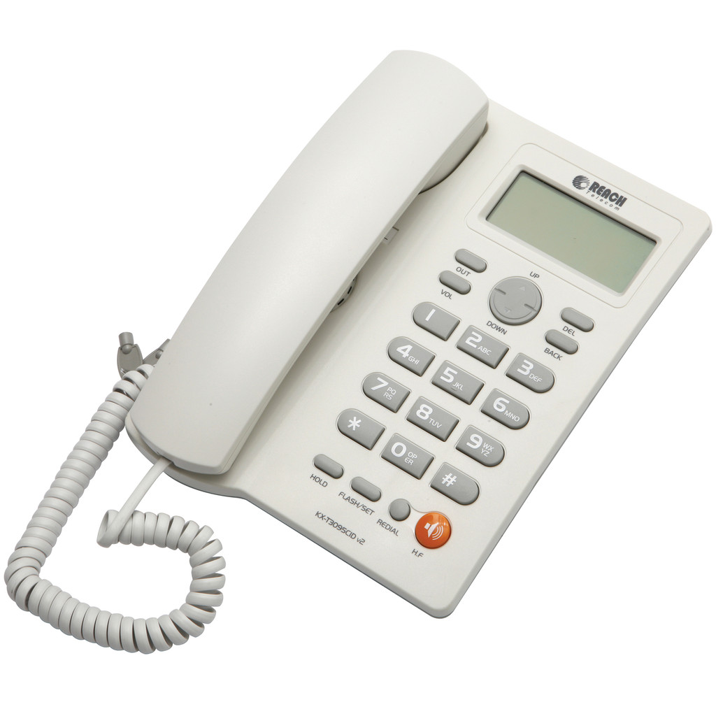 REACH โทรศัพท์ รุ่น KX-T3095 สีขาว