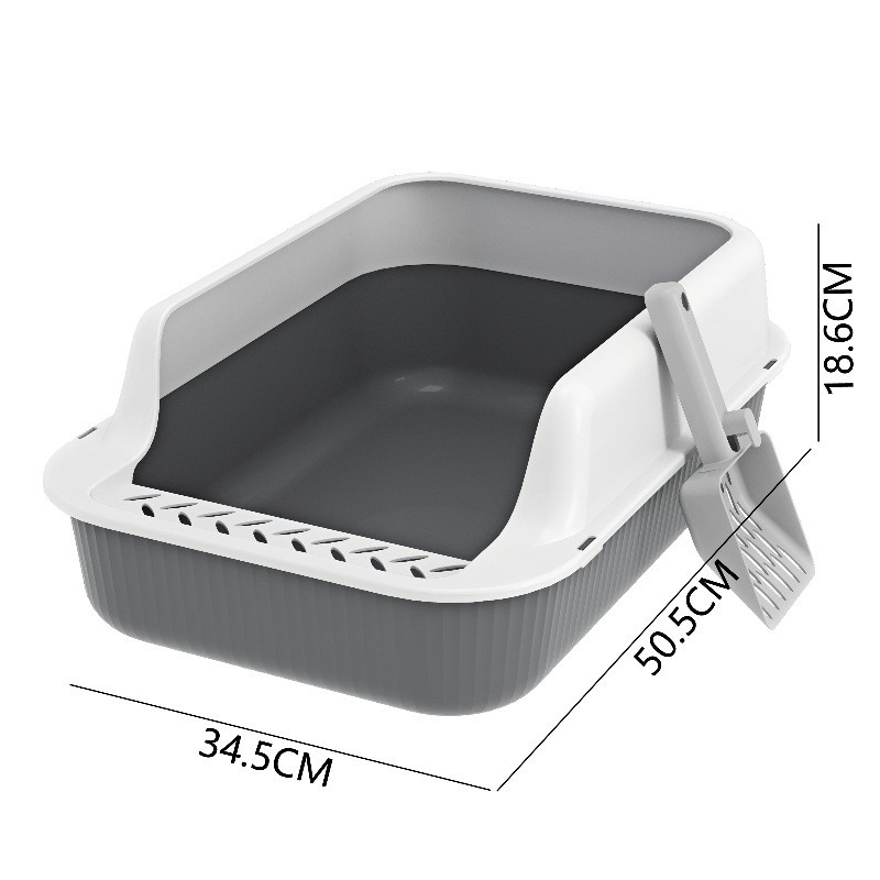 กล่องทรายขนาดใหญ่ Splash-Proof Semi-Enclosed Toilet Young Adult Mi Supplies กล่องทรายพลาสติก Manuf