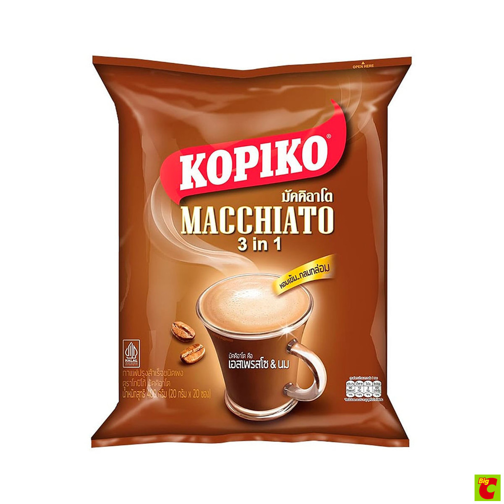โกปิโก้ มัคคิอาโต กาแฟปรุงสำเร็จชนิดผง 20 ก. แพ็ค 20 ซอง