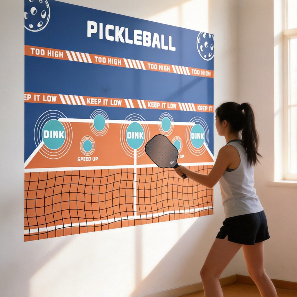 กระดานฝึกซ้อม Pickleball Pickleball Rebounder Training Aid Pickleball Dink Wall Pad สําหรับการใช้งานศาลกลางแจ้งและในร่ม