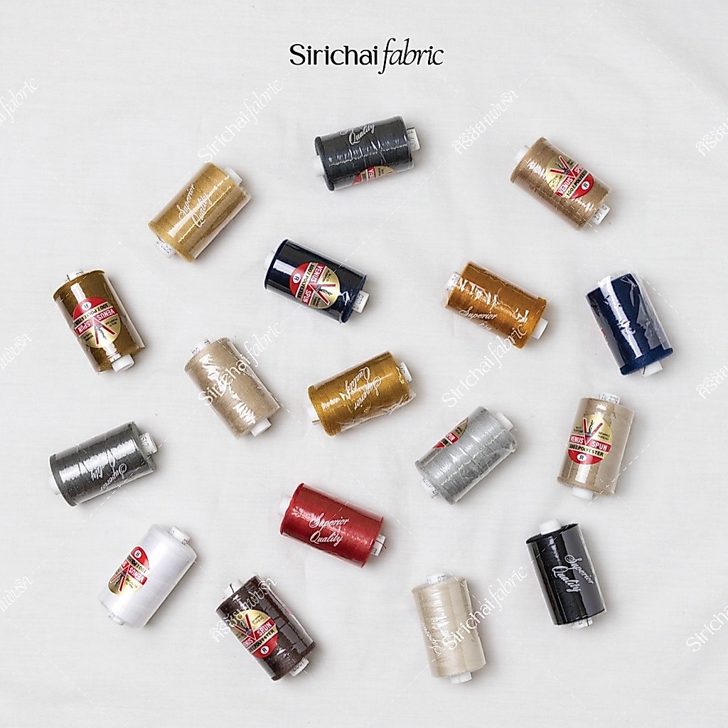 ด้ายยีนส์ เบอร์ 30/3 หลอดกลาง 400 เมตร ยี่ห้อ Venus