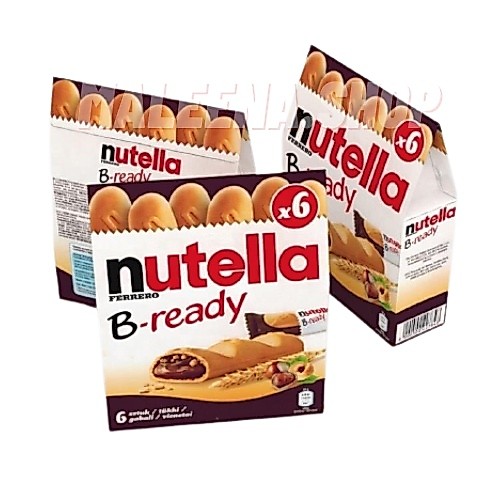 Nutella B-readyขนมนูเทลล่า ขนมนูเทลล่าบี นูเทลาบีเรดดี้ (ขนาดกล่อง 6 ชิ้น) ขนมชอคโกแลต ขนมช็อกโกแลต 