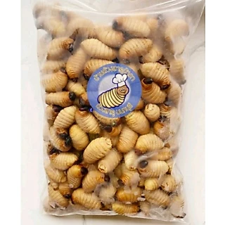 💙ด้วงสาคูลวกสุกฟรีซ 500g(ไม่ใส่เกลือ)💙