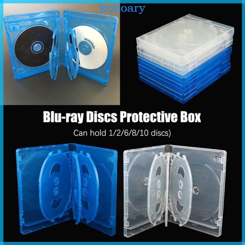 KOK 1PC ใส DVD เครื่องประดับกรณีอะคริลิคกล่อง DVD แบบพกพา DVD Case
