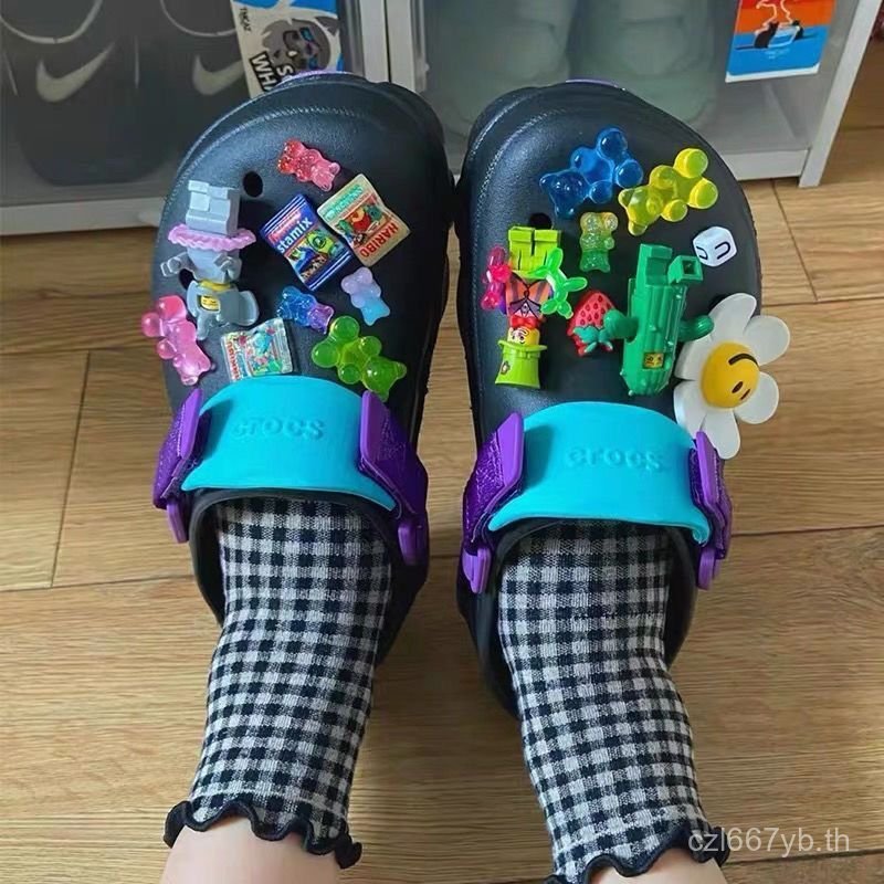 ยอดนิยม Original Hole รองเท้าอุปกรณ์เสริม diy รองเท้าหัวเข็มขัดอุปกรณ์เสริม Gummy Bear Lego Clown รอ