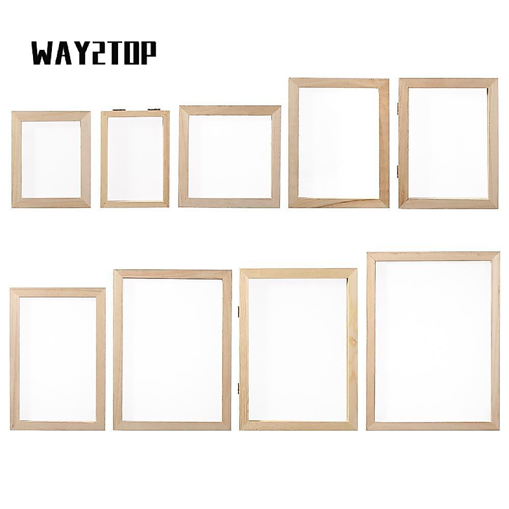 WAY2TOP แม่พิมพ์ตาข่ายไม้ สําหรับทํากระดาษ ของขวัญ ของเล่น DIY สำหรับเด็ก