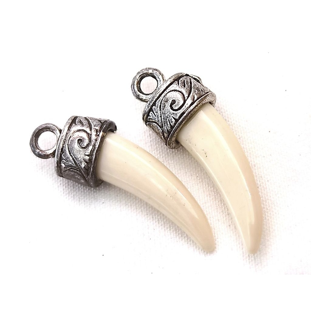 จี้สร้อยคอ จี้ช้าง จี้สีขาว จี้สร้อยคอ diy handmade accessories