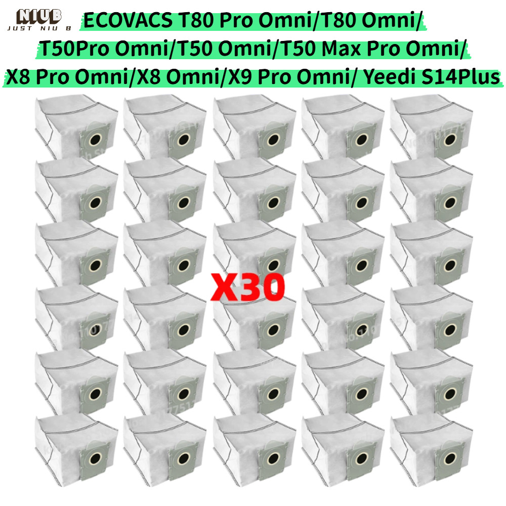 ถุงเก็บฝุ่นสําหรับ ECOVACS X8 / X9 PRO OMNI, T50 PRO OMNI/T50 OMNI/T50 MAX PRO OMNI/T80/TT80 OMNI/Ye