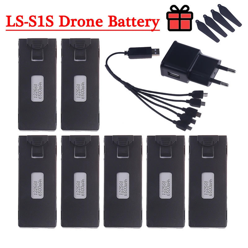 อัพเกรด 1800 mAh 6500 mAh 3.7 V SIS Drones แบตเตอรี่สําหรับ LS-S1S E88 E88PRO E99 E99PRO K3 P10 A13 