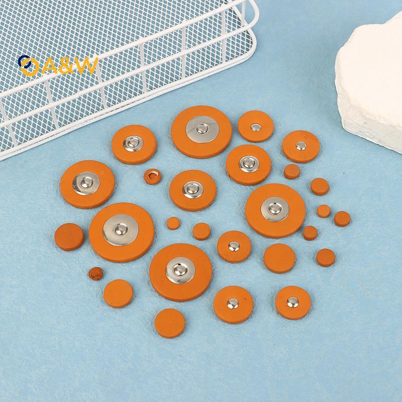 A & W 1 ชุด Sax Pads Universal แซ็กโซโฟน Pads แซ็กโซโฟนของแท้แพะหนัง Pads อะไหล่สําหรับ Alto Tenor Soprano แซ็กโซโฟน