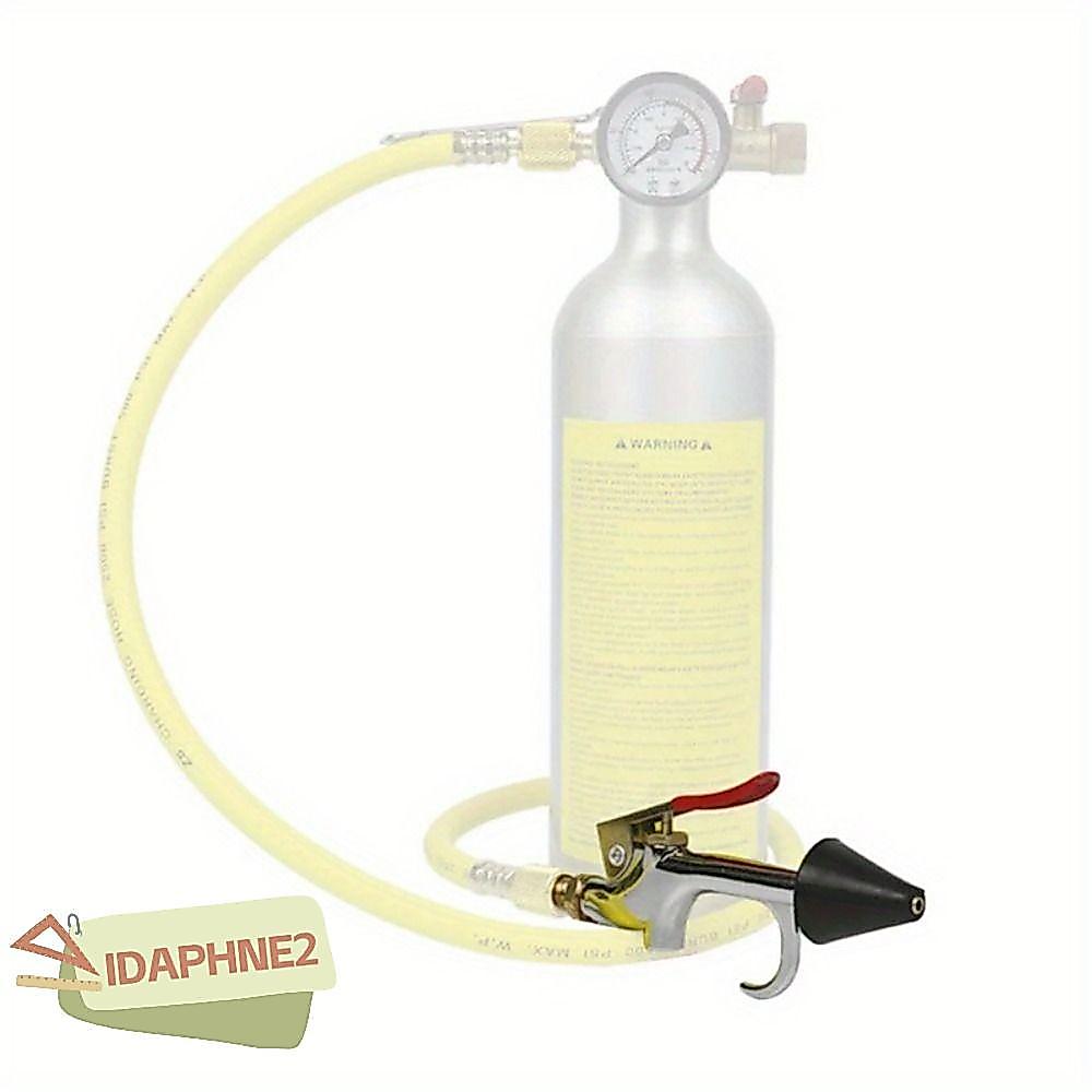 IDAPHNE2 ชุดฟลัชระบบ A/C, ชุดทําความสะอาดคอนเดนเซอร์แรงดันสูงระดับมืออาชีพ, หัวฉีดสเปรย์ทําความสะอาดทองแดงบริสุทธิ์แบบพกพาซ่อมรถยนต์