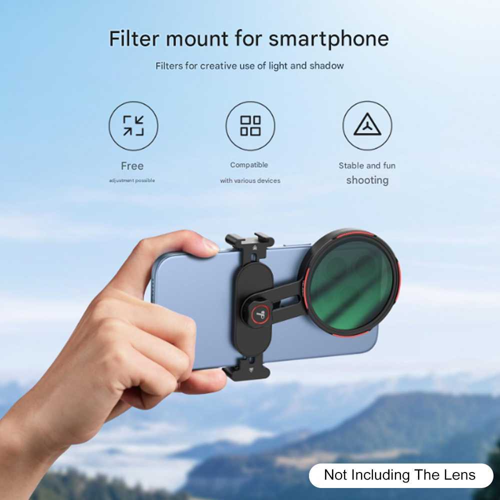 TELESIN Adjustable 67mm Smartphone Lens Filter Holder - P3-EAK-02