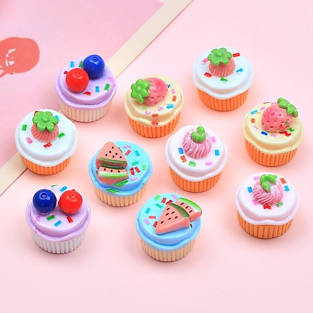 คัพเค้กน่ารัก เรซิ่นคัพเค้ก ขนมหวาน คละแบบ น่ารักมาก