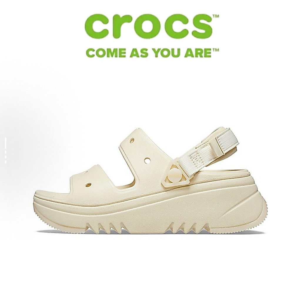 【FREE SHIP】 Crocs Classic Hiker Xscape สำหรับผู้หญิง รองเท้าแตะสีเบจ