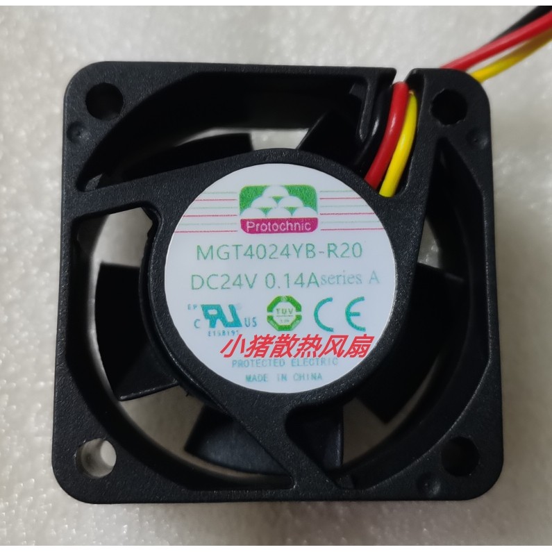 ยี่ห้อใหม่ Yongli MGT4024YB-R20 4020 24V 0.14 A 2/3 สายอินเวอร์เตอร์พัดลมระบายความร้อน