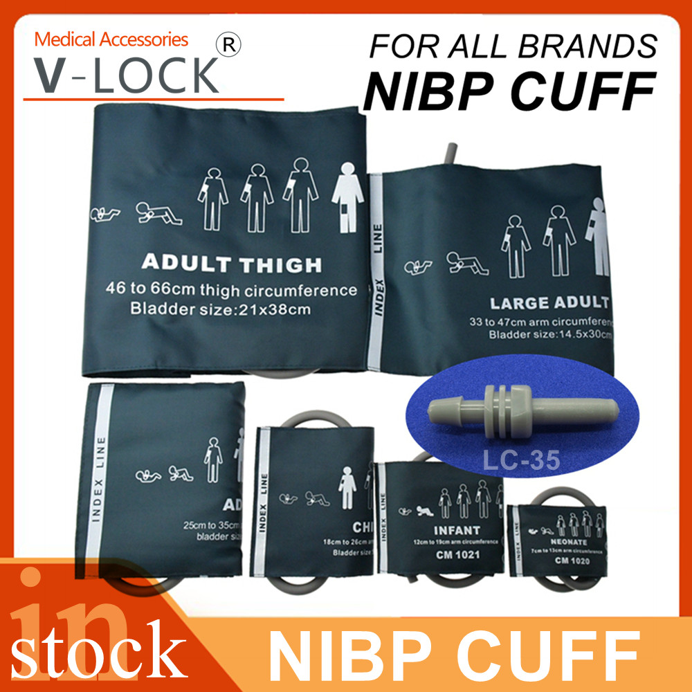 2026 ขนาดใหญ่ Alat เด็กแขน Nibp ความดันโลหิต Cuff Single-tube ไนลอน Oxford สําหรับ Bp Cuff ผู้ป่วย Monitor