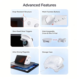 [ในสต็อก] MOBAPAD M12S Switch 2 คอนโทรลเลอร์ Joy Con TMR จอยสติ๊กอากาศไม่มี Drift HD Rumble เกมแพดไร้สายสําหรับ Nintendo NS2 อุปกรณ์เสริม