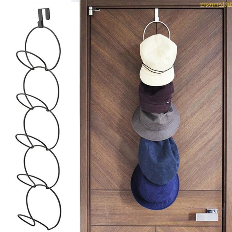 Weroyal ที่มีประโยชน์ Over Door Hat Organizer Creative Cap Organizer Cap Rack เหมาะสําหรับเก็บผ้าพัน