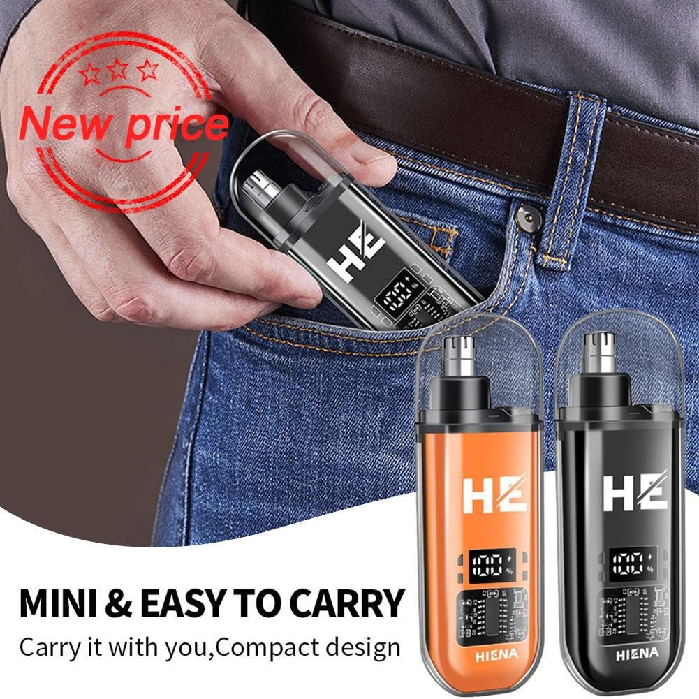 2 In 1 เครื่องตัดขนจมูกกันน้ําไฟฟ้าแบบพกพาเครื่องตัดขนจมูก U8h9