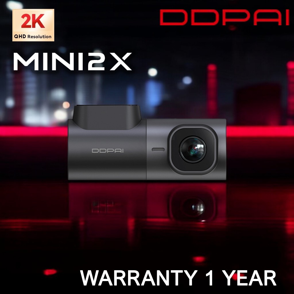 กล้องติดรถยนต์ DDPAI Mini X2 Wi-Fi 5GHz Wi-Fi 4 Megapixel 2K QHD รองรับการ์ดสูงสุด 256GB