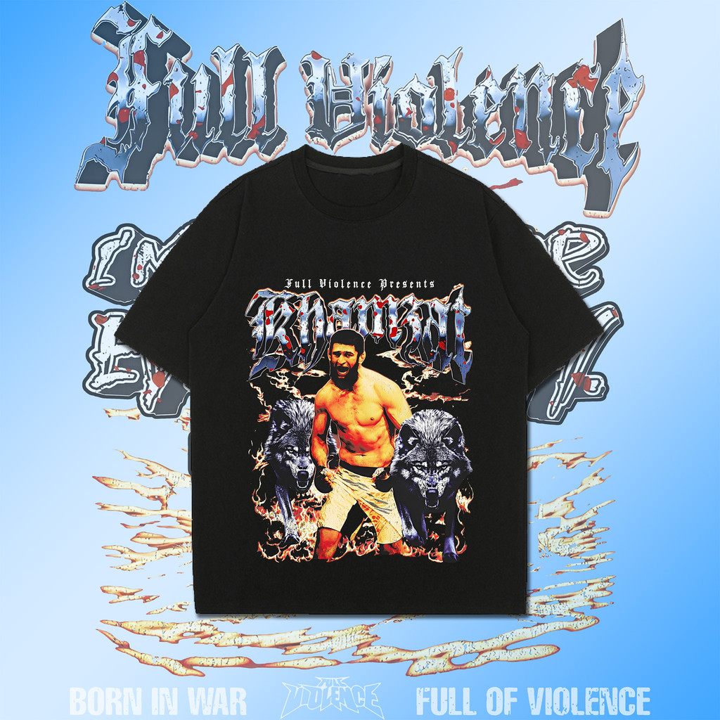 🏆【เสื้อยืดยอดนิยม】Hamzat Chimayev ชนะเสื้อยืดผู้ใหญ่UFC 319 คอกลม ผ้าฝ้าย พิมพ์ลาย นุ่มสบาย ไม่หดและ