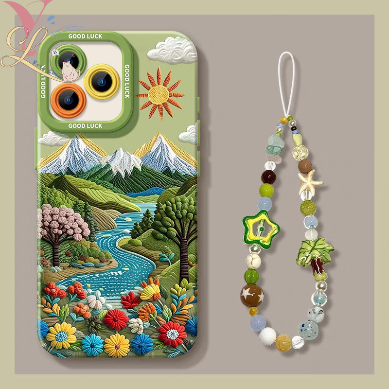 Samsung A05s A26 A06 A56 A16 A15 A36 A14 A05 A35 A25 A13 A54 A12 Case Creative Sun Flower Mountain R