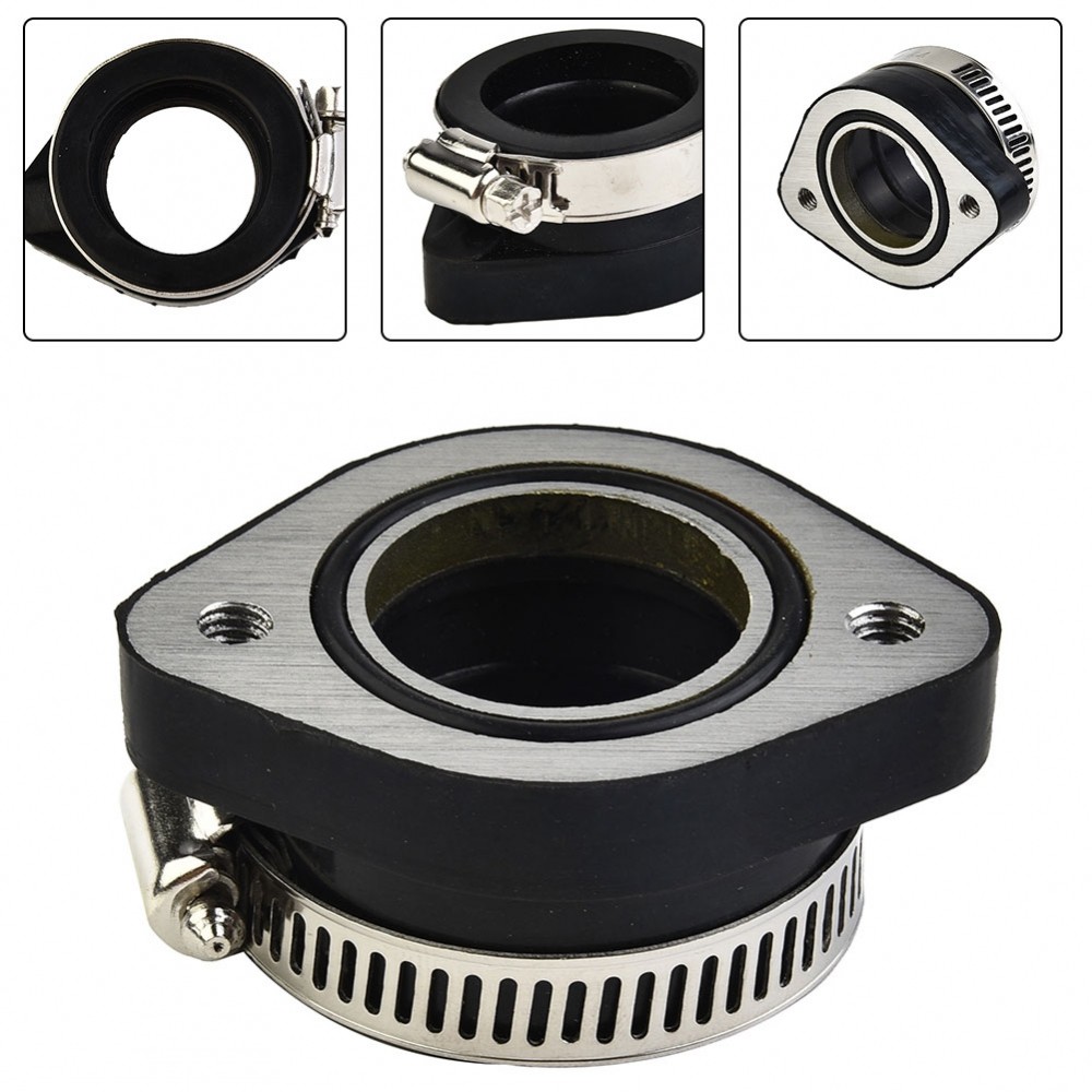 Au คาร์บูเรเตอร์ Manifold Flange Adapter Dirt Bike 28 มม. สําหรับ Mikuni VM24,26,28 มม.ใหม่