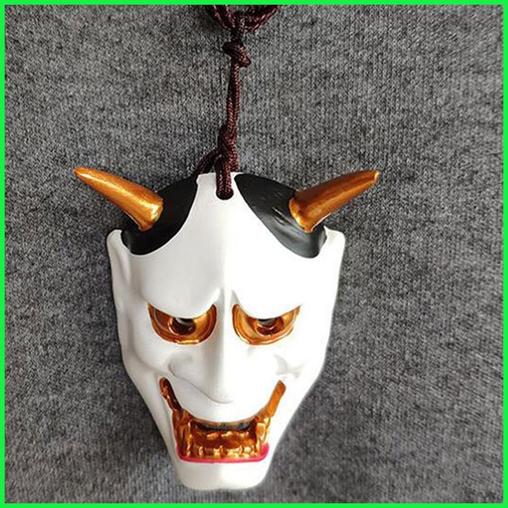 Ghost Face จี้ Spooky Face Cover ญี่ปุ่น Cultural Charm Ghost Face เครื่องประดับทําอุปกรณ์สําหรับยาน