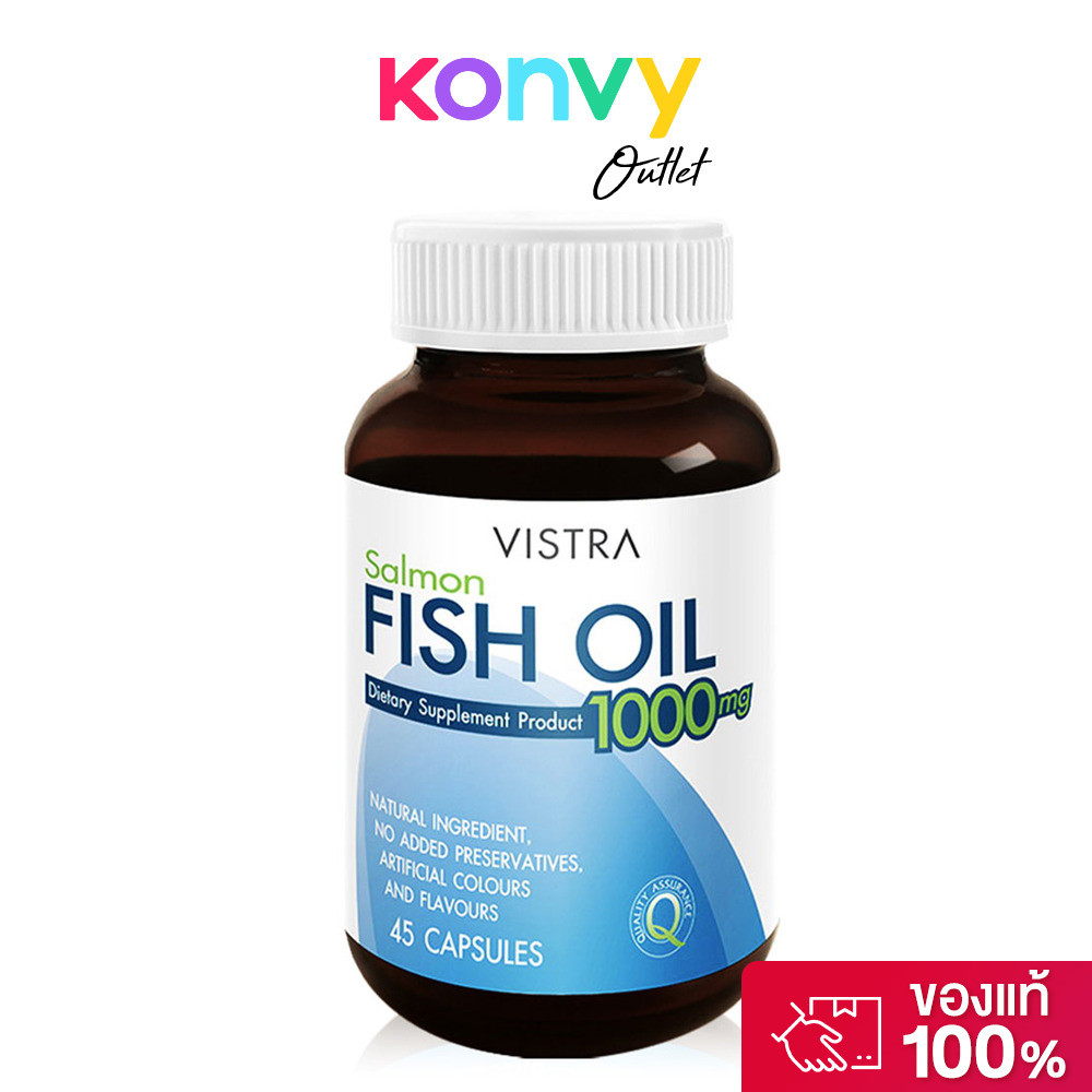 Vistra Salmon Fish Oil 45 Capsules.