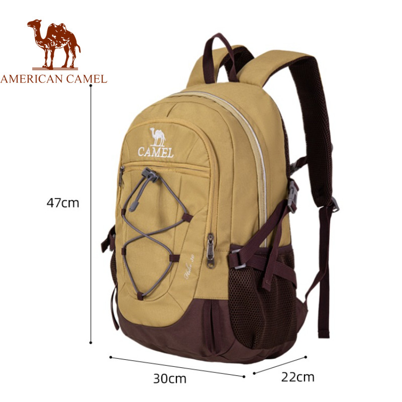 AMERICAN CAMEL กระเป๋าเป้สะพายหลังพร็อพในเมืองน้ําหนักเบา, กระเป๋าเป้สะพายหลังระบายอากาศเดินป่ากลางแจ้งขนาด 22 ลิตร ราคา ถูกที่สุด ดีลบีเคเค