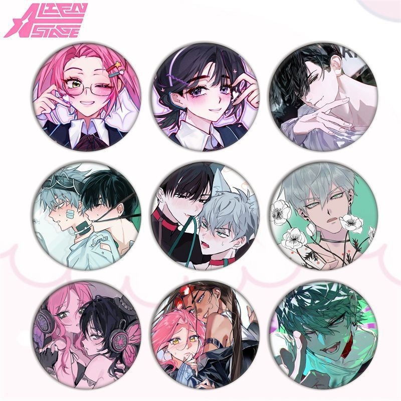 กล่องตาบอดป้าย ALIENSTAGE | หมุดโลหะ 58 มม | ของสะสม แฟนเมด เต็มกล่อง 12 ชิ้น