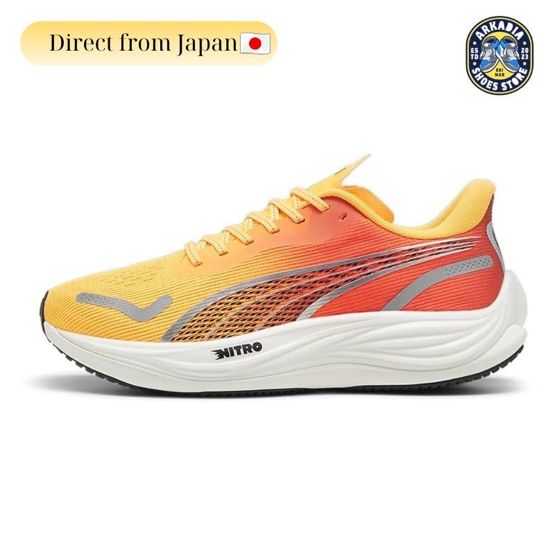[Puma] รองเท้าวิ่ง Velocity Nitro 3 Fire Glow 310483 ผู้ชาย 24AW Color Sunstream/Sunset Glow White (